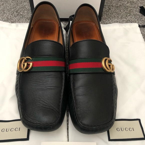 Gucci Leather Driver with Web - Picture 2 of 7